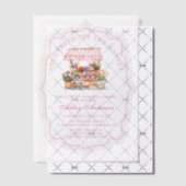 彼女は市場から出たばかりだフローラ ベラム紙招待状 (オフセット (招待状))