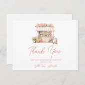 彼女は市場から出たばかりのブライダルシャワーありがとう サンキューカード (正面/裏面)
