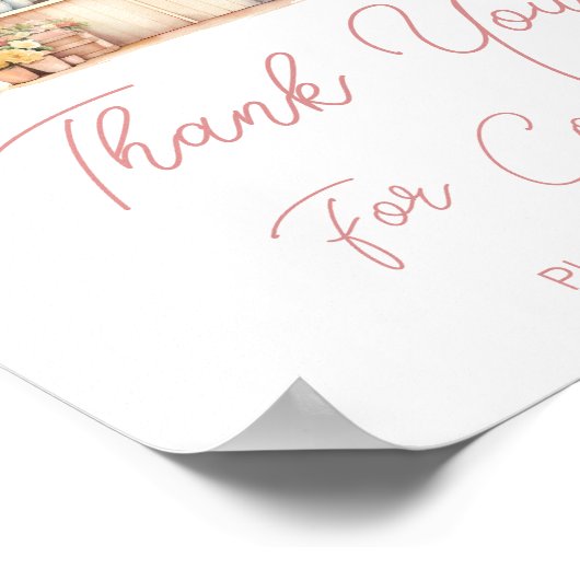 彼女は市場から出たばかりのブライダルシャワーありがとう ポスター (角)