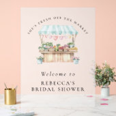 彼女は市場から出たばかりのブライダルシャワー歓迎 アクリルサイン (ウェディング)