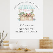 彼女は市場から出たばかりのブライダルシャワー歓迎 ポスター (キッチン)