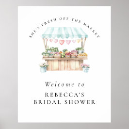 彼女は市場から出たばかりのブライダルシャワー歓迎 ポスター