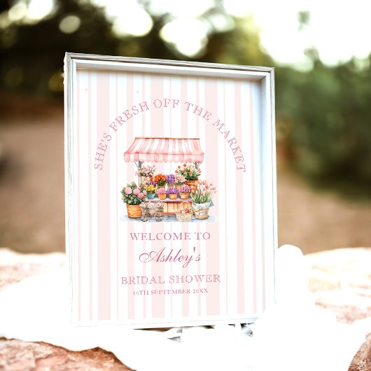 彼女は市場から出たばかりのブライダルシャワー歓迎 ポスター