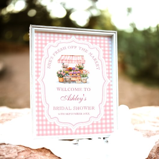彼女は市場から出たばかりのブライダルシャワー歓迎 ポスター