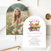 彼女は市場から出たばかりのブライダルシャワー 招待状