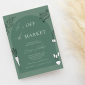 彼女は市場から出たばかりの農家ブライダルシャワー 招待状