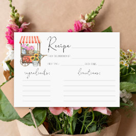 彼女は市場から出たばかりの – レシピカード