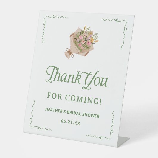 彼女は市場から出ている君のサインに来感謝する 台座サイン (正面)