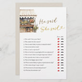 彼女は市場から出ている彼はゲームと言った (正面/裏面)