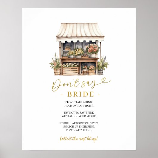 彼女は市場から出ている花嫁のゲームサインを言わない ポスター (正面)
