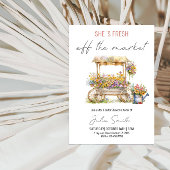 彼女は市場から出て新しいブライダルシャワーパーティー 招待状