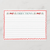 彼女は市場から出て新しいブライダルシャワーレシピ エンクロージャーカード (裏面)