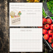 彼女は市場から出て新しいブライダルシャワーレシピ エンクロージャーカード