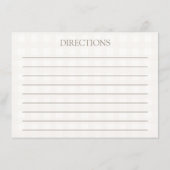 彼女は市場から出て新しいブライダルシャワーレシピ エンクロージャーカード (裏面)