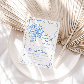 彼女は市場から出て新しいブライダルシャワー-フローラ 招待状