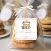 彼女は市場から出て新しい秋ブライダルシャワー スクエアシール