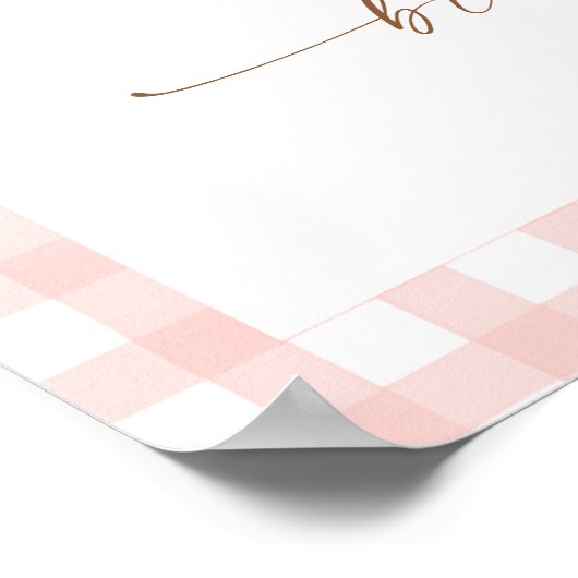 彼女は市場から外れているフローラブライダルシャワー歓迎 ポスター (角)