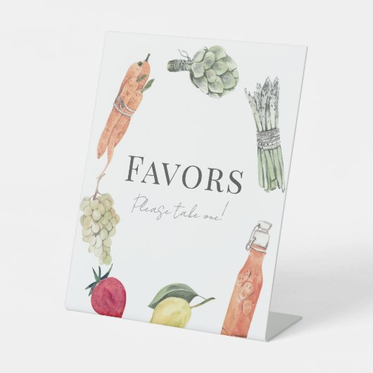 彼女は市場から外れているブライダルシャワーの好意 台座サイン (正面)