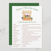 彼女は市場から外れているブライダルシャワーゲーム 招待状 (正面/裏面)