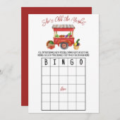 彼女は市場から外れているブライダルシャワービンゴのゲームInvi 招待状 (正面/裏面)