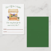 彼女は市場から外れているブライダルシャワー推測ゲーム ノートカード (正面/裏面)