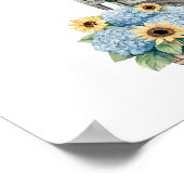 彼女は市場から外れているブライダルシャワー歓迎サイン ポスター (角)