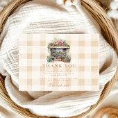 彼女は市場から外れているブライダルシャワー サンキューカード