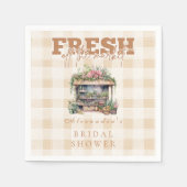 彼女は市場から外れているブライダルシャワー スタンダードカクテルナプキン (正面)