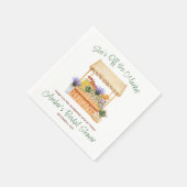 彼女は市場から外れているブライダルシャワー スタンダードカクテルナプキン (角)