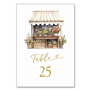 彼女は市場から外れているブライダルシャワー テーブルナンバー