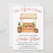 彼女は市場から外れているブライダルシャワー 招待状 (正面)