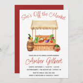 彼女は市場から外れているブライダルシャワー 招待状 (正面/裏面)