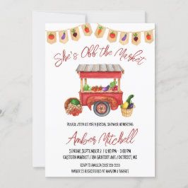 彼女は市場から外れているブライダルシャワー 招待状