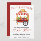 彼女は市場から外れているブライダルシャワー 招待状 (正面/裏面)