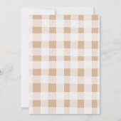 彼女は市場から外れている秋花ブライダルシャワー 招待状 (裏面)