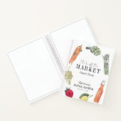 彼女は市場から外れている農家の市場ブライダルシャワー ノートブック (内部)