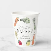 彼女は市場から外れている農家の市場ブライダルシャワー 紙コップ (正面)
