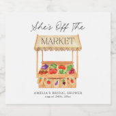 彼女は市場から外れている スパークリングワインラベル (シングルラベル)