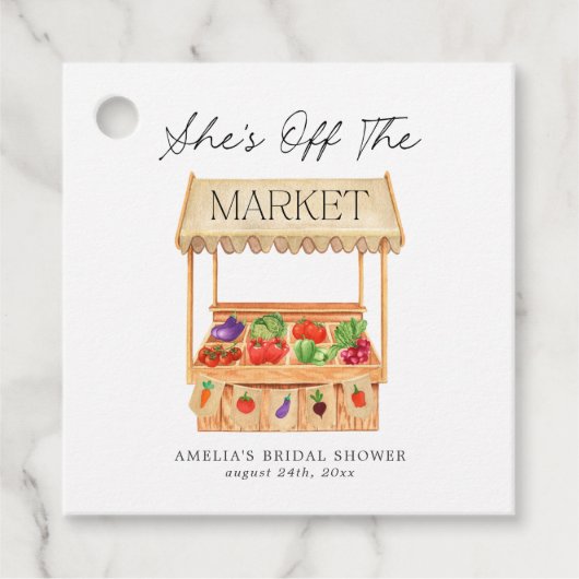 彼女は市場から外れている フェイバータグ (正面)