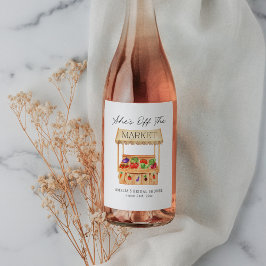 彼女は市場から外れている ワインラベル