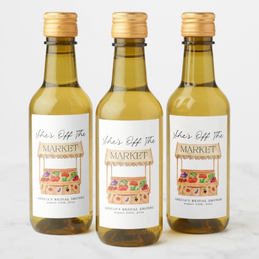 彼女は市場から外れている ワインラベル (ボトル)