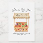 彼女は市場から外れている ワインラベル (シングルラベル)