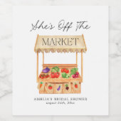 彼女は市場から外れている ワインラベル (シングルラベル)