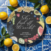 彼女は市場から外れている | 黒板ブライダルシャワー ペーパープレート