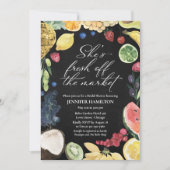 彼女は市場から外れている | 黒板ブライダルシャワーI 招待状 (正面)
