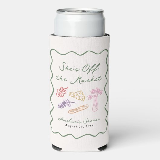 彼女は市場から外れはっきりしたて手お洒落引き スリム缶クーラー (Seltzer裏面)