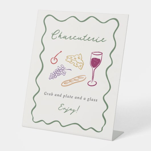 彼女は市場から外れはっきりしたて手お洒落引き 台座サイン (正面)