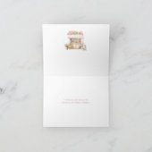 彼女は市場から撤退するブライダルシャワーを畳んだ サンキューカード (内部)