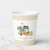 彼女は市場から直接 ブライダルシャワーのギフト 紙コップ (裏面)