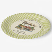 彼女は市場から直接 ブライダルシャワーのデコレーション ペーパープレート (アングル)